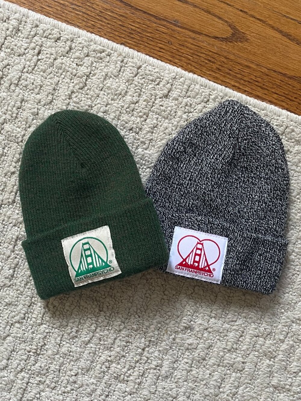San Franpsycho baby beanies